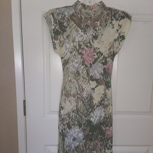 PRINT LONG DRESS